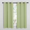 Picture of NICETOWN Nursery Essential Thermal Insulated Solid Grommet Top Blackout Curtains/Drapes for Son's Room (Sage Green, 1 Pair, 42 x 63 inches)