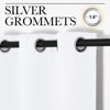 Picture of NICETOWN Draperies Curtains Panels, 2 Panels, 29 by 40, White, Blocking Out 50% Sunlight Window Treatment Curtains, Grommet Top Small Window Drapes for Bedroom