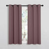 Picture of NICETOWN Window Curtain Panels, Dry Rose, 1 Pair, 34 by 54-inch, Thermal Insulated Solid Grommet Blackout Draperies/Drapes for Basement