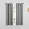 Picture of NICETOWN Silver Grey Blackout Curtain Panels for Bedroom, Thermal Insulated Grommet Top Blackout Draperies and Drapes (2 Panels, W29 x L45 inches)