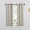 Picture of NICETOWN Room Darkening Curtain Panels for Living Room, Thermal Insulated Grommet Room Darkening Draperies/Drapes for Window (Natural, 2 Panels, W29 x L45 -Inch)
