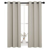 Picture of NICETOWN Room Darkening Curtain Panels for Living Room, Thermal Insulated Grommet Room Darkening Draperies/Drapes for Window (Natural, 2 Panels, W29 x L45 -Inch)