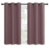 Picture of NICETOWN Dry Rose Room Darkening Curtains for Kitchen, Set of 2, 42 inches Wide by 50 inches Long, Window Treatment Thermal Insulated Solid Grommet Room Darkening Curtains/Drapes for Bedroom