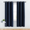 Picture of NICETOWN Blackout Draperies Curtains, All Season Thermal Insulated Solid Grommet Top Blackout Curtains/Drapes for Kid's Room (Navy, 1 Pair, 34 x 72 inches)