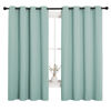 Picture of NICETOWN Bedroom Curtain Panels Blackout Draperies, Thermal Insulated Solid Grommet Blackout Curtains/Drapes (Aqua, One Pair, 55 by 68-inch)