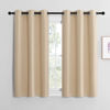 Picture of NICETOWN Room Darkening Draperies Window Curtain Panels, Thermal Insulated Grommet Room Darkening Curtains for Bedroom (Biscotti Beige, 2 Panels, W42 x L48 -inch)