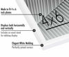 Picture of Americanflat 4x6 Picture Frame in White - Thin Border Photo Frame with Shatter-Resistant Glass, Hanging Hardware, and Built-in Easel for Horizontal or Vertical Display Formats for Wall or Tabletop
