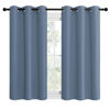 Picture of NICETOWN Home Fashion Thermal Insulated Solid Grommet Blackout Window Treatment Curtain Panels for Loft, Cafe (Stone Blue, 1 Pair, 42 inches Wide by 48 inches Long)