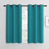 Picture of NICETOWN Room Darkening Curtains 48 inch Length 2 Panels, Thermal Insulated Grommet Blackout Curtains for Modern Casual Elegant Bedroom Kids Room Theme Decoration (Peacock Teal, 2 Pieces, W42)