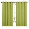 Picture of NICETOWN Blackout Curtain Panels for Loft Window, Thermal Insulated Solid Grommet Top Blackout Draperies/Drapes for Window (1 Pair, 55 x 68 inches in Fresh Green)