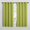 Picture of NICETOWN Blackout Curtain Panels for Loft Window, Thermal Insulated Solid Grommet Top Blackout Draperies/Drapes for Window (1 Pair, 55 x 68 inches in Fresh Green)