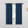 Picture of NICETOWN Bedroom Curtain Panels Blackout Draperies, Thermal Insulated Solid Grommet Blackout Curtains/Drapes (Moroccan Blue, 1 Pair, 29 by 40-inch)