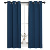 Picture of NICETOWN Bedroom Curtain Panels Blackout Draperies, Thermal Insulated Solid Grommet Blackout Curtains/Drapes (Moroccan Blue, 1 Pair, 29 by 40-inch)