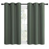 Picture of NICETOWN Blackout Curtain Panels, Home Decoration Thermal Insulated Solid Grommet Blackout Drape for Dining Room (Dark Mallard, 1 Pair, 42 by 48-Inch)