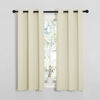 Picture of NICETOWN Room Darkening Draperies Window Curtain Panels, Thermal Insulated Grommet Room Darkening Curtains for Bedroom (Beige, 2 Panels, W34 x L54 -inch)