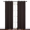 Picture of NICETOWN Thermal Curtains 84" Long, Energy Smart Thermal Insulated Solid Grommet Blackout Curtains/Drapes Window Panels (2 Panels, 34-inch x 84-inch, Toffee Brown)