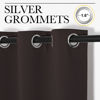 Picture of NICETOWN Thermal Curtains 84" Long, Energy Smart Thermal Insulated Solid Grommet Blackout Curtains/Drapes Window Panels (2 Panels, 34-inch x 84-inch, Toffee Brown)
