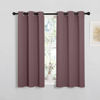 Picture of NICETOWN Bedroom Curtain Panels Blackout Draperies, Dry Rose, 1 Pair, 34 by 45-inch, Thermal Insulated Solid Grommet Blackout Curtains/Drapes