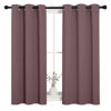 Picture of NICETOWN Bedroom Curtain Panels Blackout Draperies, Dry Rose, 1 Pair, 34 by 45-inch, Thermal Insulated Solid Grommet Blackout Curtains/Drapes