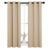 Picture of NICETOWN Room Darkening Curtain Panels for Loft, Biscotti Beige, 2 Panels, W29 x L40 -Inch, Thermal Insulated Grommet Room Darkening Draperies/Drapes for Window