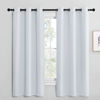 Picture of NICETOWN Room Darkening Draperies Curtains Panels, Window Treatment Thermal Insulated Grommet Room Darkening Curtains/Drapes for Bedroom (Greyish White, 2 Panels, 42 by 68)