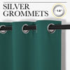 Picture of NICETOWN Patio Glass Door Panels - Blackout Curtains for Bedroom/Living Room, Privacy Panel Drapes for Dining Room and Guest Room (Hunter Green, 42 inches Wide x 95 inches Long, 1 Pair)