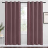 Picture of NICETOWN Dry Rose Blackout Curtains 78" Long for Office, Dining Room, 55" Wide, 2 Pieces, Guest Room, Sound Reducing Heat and Cold Block Curtain Panels for Modern Room Decorative