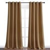 Picture of NICETOWN Sleek Blackout Curtains 102 inches Length for Windows, 2 Panels, Gold Brown, W55 x L102 -Inch, Noise Reducing and Block Draft Panels for Door Doorway Laundry Office Luxury Decor Theme