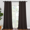 Picture of NICETOWN Blackout Thick Window Curtains - Thermal Insulated Grommet Drape Panels for Bedroom and Living Room (Brown, Set of 2, W42 x L95)