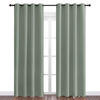 Picture of NICETOWN Greyish Green Blackout Curtains 86" Long for Office, Dining Room, Guest Room, Sound Reducing Heat and Cold Block Curtain Panels for Modern Room Decorative (55" Wide, 2 Pieces)