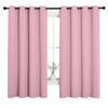 Picture of NICETOWN Bedroom Curtain Panels Blackout Draperies, Thermal Insulated Solid Grommet Blackout Curtains/Drapes (Crystal Pink, 1 Pair, 55 by 68-inch)
