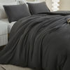 Picture of Litanika Dark Grey Comforter Set California King Size, 3 Pieces Cal King Gray Lightweight Plain Bedding Comforter Set, Oversized All Season Fluffy Bed Set (104x96In Comforter & 2 Pillowcases)