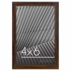 Picture of Americanflat 4x6 Picture Frame in Walnut - Thin Border Photo Frame with Shatter-Resistant Glass, Hanging Hardware, and Built-in Easel for Horizontal or Vertical Display Formats for Wall or Tabletop