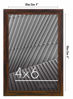 Picture of Americanflat 4x6 Picture Frame in Walnut - Thin Border Photo Frame with Shatter-Resistant Glass, Hanging Hardware, and Built-in Easel for Horizontal or Vertical Display Formats for Wall or Tabletop