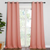 Picture of NICETOWN Coral Room Darkening Curtain Drapes - Window Treatment Light Blocking Privacy Curtain Panels for Home Decoration (Set of 2, 42 inches by 95-inch)