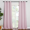 Picture of NICETOWN Room Darkening Drapes for Nursery - Light Blocking Curtain Panels for Bedroom Girl Room, Soft Fabric Window Treatment (Lavender Pink, 42 inches Width by 95 inches Length, 1 Pair)
