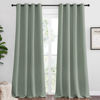 Picture of NICETOWN Greyish Green Blackout Curtains 108" Long for Office, 55" Wide, 2 Pieces, Dining Room, Guest Room, Sound Reducing Heat and Cold Block Curtain Panels for Modern Room Decorative