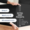 Picture of Extra Deep Queen Sheet Set - 6 Piece Breathable & Cooling Sheets - Hotel Luxury Bedding Set w/18-24 Inch Extra Deep Pockets - Easy & Secure Fit - Super Soft, Wrinkle Free & Comfy - Black, Queen Size