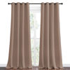 Picture of NICETOWN Bedroom Blackout Curtains and Drapes, Set of 2, 55 by 102 Inch, Cappuccino, Window Treatment Thermal Insulated Solid Grommet Blackout Draperies for Bedroom