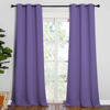 Picture of NICETOWN Patio Glass Door Blackout Curtains for Bedroom/Living Room, Privacy Panel Drapes for Dining Room and Guest Room (Lilac Purple, 42 inches Wide x 95 inches Long, 1 Pair)