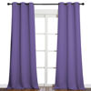 Picture of NICETOWN Patio Glass Door Blackout Curtains for Bedroom/Living Room, Privacy Panel Drapes for Dining Room and Guest Room (Lilac Purple, 42 inches Wide x 95 inches Long, 1 Pair)