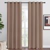 Picture of NICETOWN Blackout Draperies Curtains Panels - Window Treatment Thermal Insulated Solid Grommet Blackout Curtains/Panels/Drapes for Bedroom (Set of 2 Panels, 55 by 86 Inch, Cappuccino)