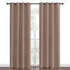 Picture of NICETOWN Blackout Draperies Curtains Panels - Window Treatment Thermal Insulated Solid Grommet Blackout Curtains/Panels/Drapes for Bedroom (Set of 2 Panels, 55 by 86 Inch, Cappuccino)
