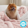 Picture of Bedsure Sherpa Fleece Blankets King Size for Bed - Thick and Warm Blanket for Winter, Soft Fuzzy Plush King Blanket for All Seasons, Pink, 108x90 Inches