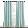 Picture of NICETOWN Aqua Blue Blackout Curtains 108" Long for Office, Dining Room, Guest Room, 55" Wide by 108" Long, 2 Pieces, Sound Reducing Heat and Cold Block Curtain Panels for Modern Room Decorative