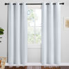 Picture of NICETOWN Room Darkening Draperies Curtains Panels, Greyish White, 2 Panels, 42 by 78, Window Treatment Thermal Insulated Grommet Room Darkening Curtains/Drapes for Bedroom