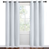 Picture of NICETOWN Room Darkening Draperies Curtains Panels, Greyish White, 2 Panels, 42 by 78, Window Treatment Thermal Insulated Grommet Room Darkening Curtains/Drapes for Bedroom