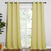 Picture of NICETOWN Patio Glass Door Blackout Curtains for Bedroom/Living Room, Privacy Panel Drapes for Dining Room and Guest Room (Paler Yellow, 42 inches Wide x 95 inches Long, 1 Pair)