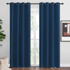 Picture of NICETOWN Moroccan Blue Blackout Curtains 86" Long for Office, 55" Wide, 2 Pieces, Dining Room, Guest Room, Sound Reducing Heat and Cold Block Curtain Panels for Modern Room Decorative