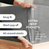 Picture of Extra Deep King Sheet Set - 6 Piece Breathable & Cooling Sheets - Hotel Luxury Bedding Set w/18-24 Inch Extra Deep Pockets - Easy Fit - Super Soft, Wrinkle Free and Comfy - Heathered Grey, King Size